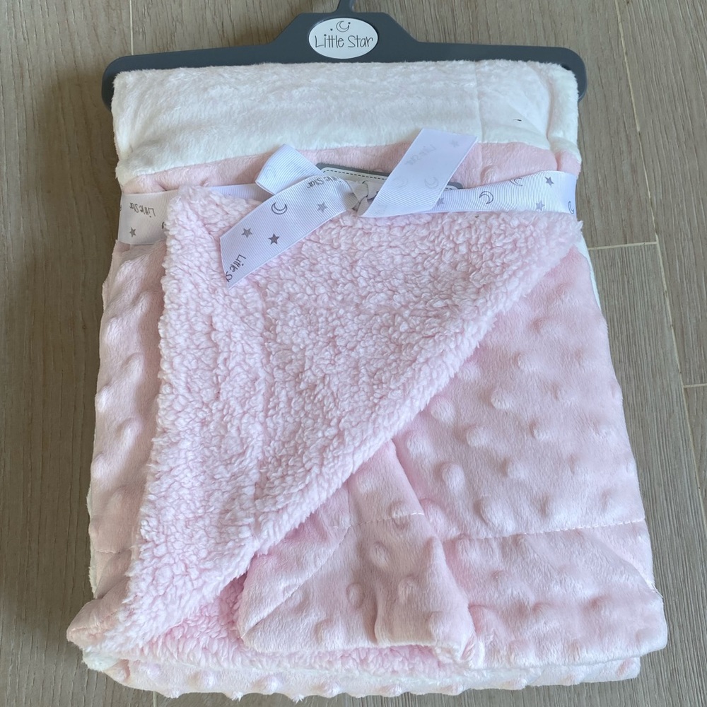 NWT Little Star Harper Pink Baby Blanket